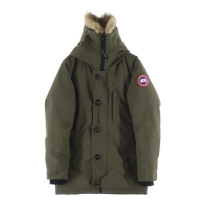 JASPER PARKA ジャスパー パーカー ファーフーデッド ジップアップ ダウンジャケット カーキ 3438JM Bランク