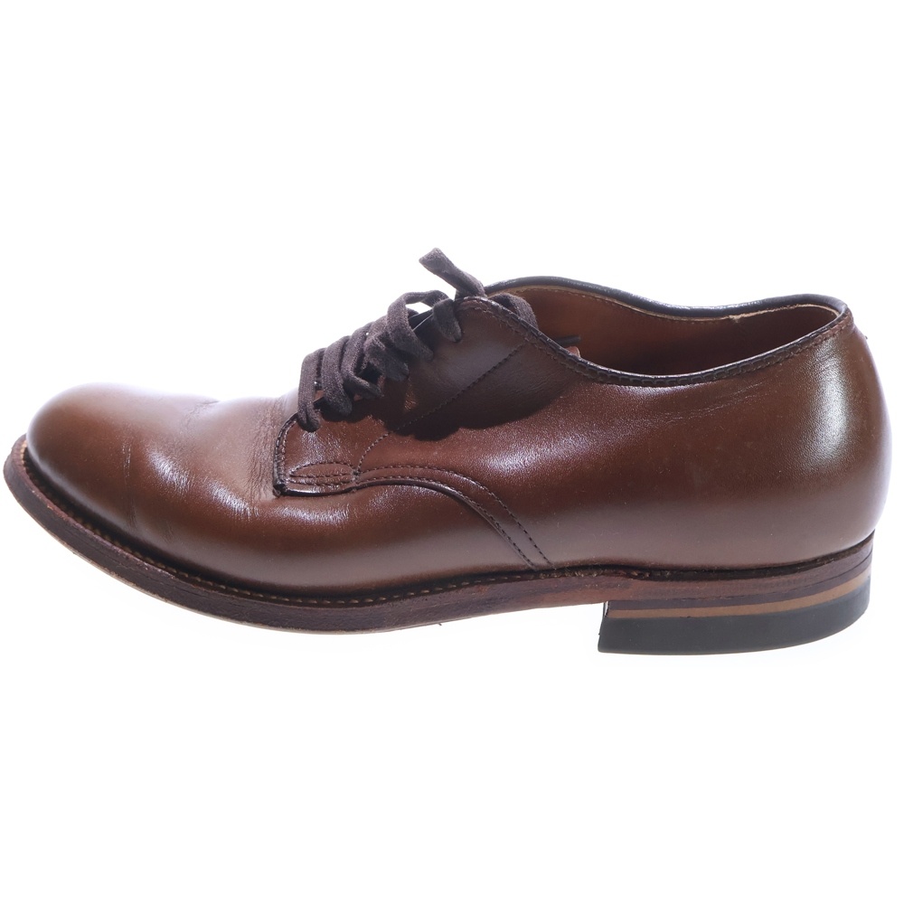 プレーントゥ レースアップ レザー ドレスシューズ ブラウン レディース 53716 Bランク