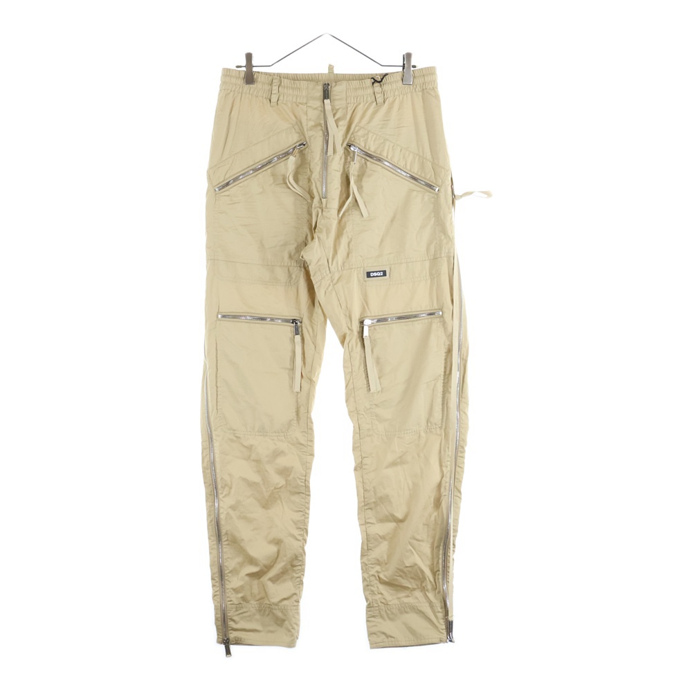 22SS PARACHUTE TROUSERS サイドジップ パラシュート ジョガーパンツ トラウザー ベージュ S71KB0454 S54540 Aランク