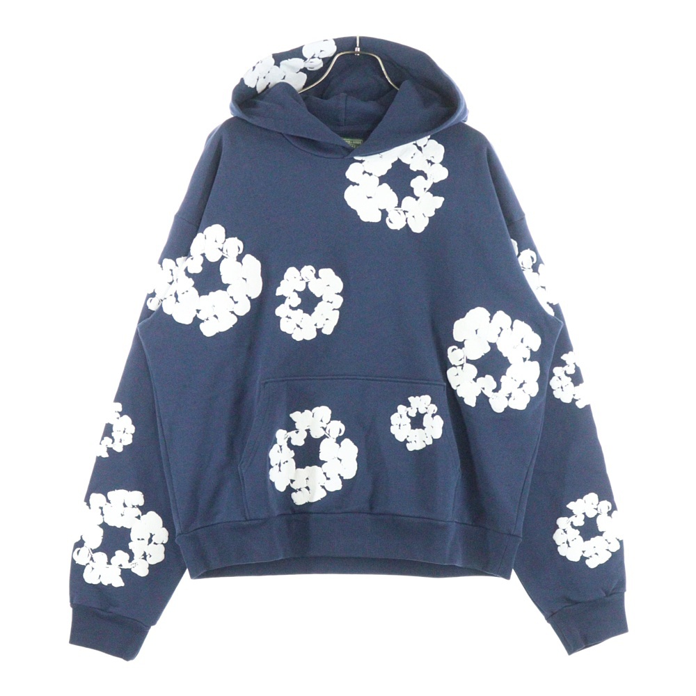 23SS COTTON WREATH HOODIE コットン リース フーデット スウェットパーカー ネイビー Bランク