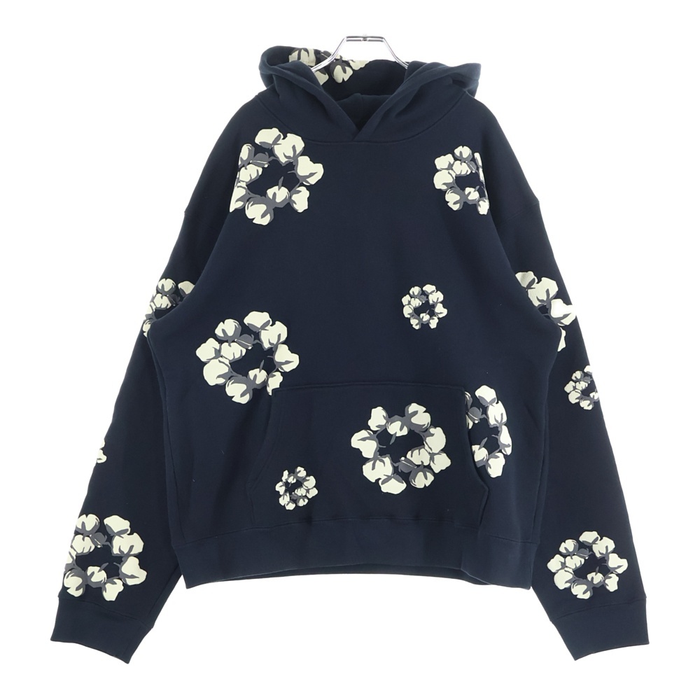 23AW COTTON WREATH HOODIE コットン リース フーデット スウェットパーカー ブラック Bランク