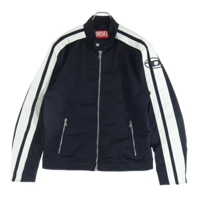 J-BECK サイドライン ジップアップ バイカージャケット ブルゾン ブラック A10486 Bランク