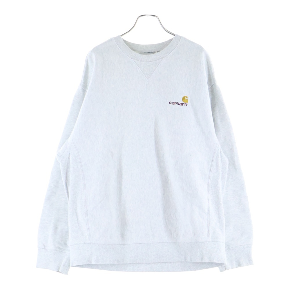 AMERICAN SCRIPT SWEATSHIRT アメリカンスクリプト フロントロゴエンブロイダリー クルーネック スウェット トレーナー グレー I025475 Bランク