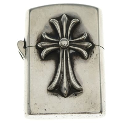 ZIPPO LIGHTERZ-V1 V1スモール CHクロス ジッポライター シルバー BCA398 Bランク