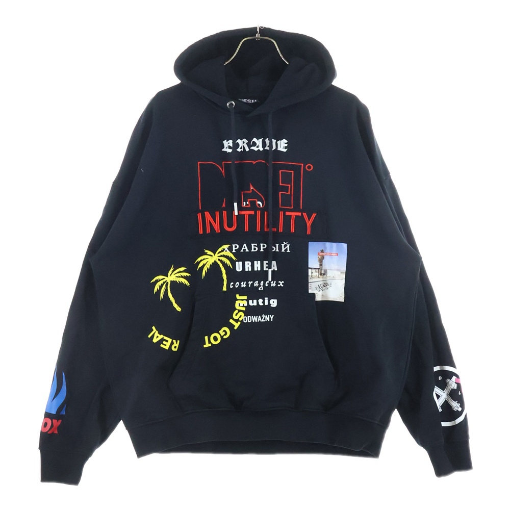 バレンシアガ 23SS MEDIUM FIT ZIP-UP HOODIE グラフィックペイント