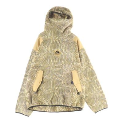 22AW ×ACG Fleece Pullover ナイキエーシージー フロントロゴパッチ フリースプルオーバージャケット パーカー ブラウン DN3256-277 Bランク