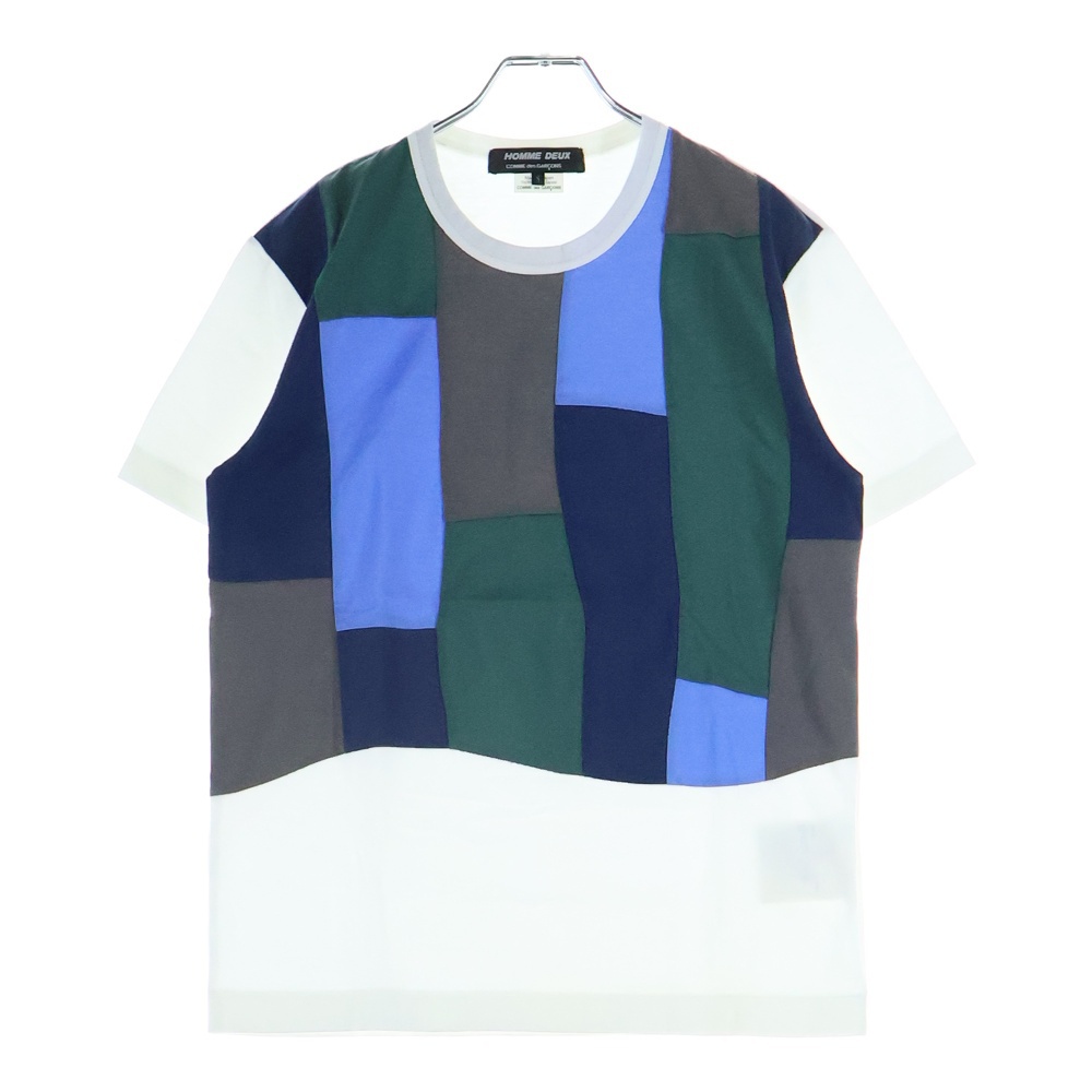 21SS AD2020 フロントデザイン クルーネック半袖Tシャツ カットソー マルチカラー DG-T001 Bランク