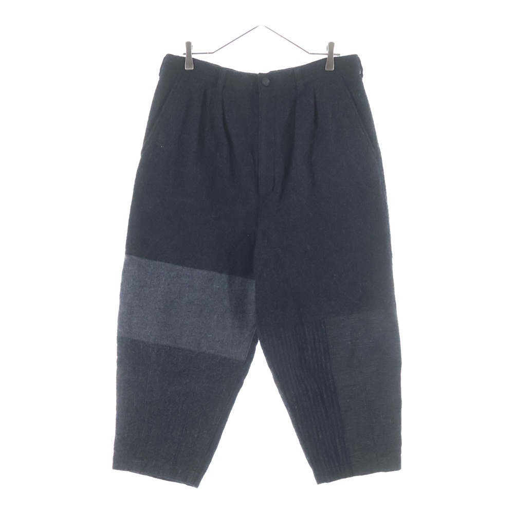 23AW AD2023 ウール テーパードスラックスパンツ ブラック HL-P024 Bランク