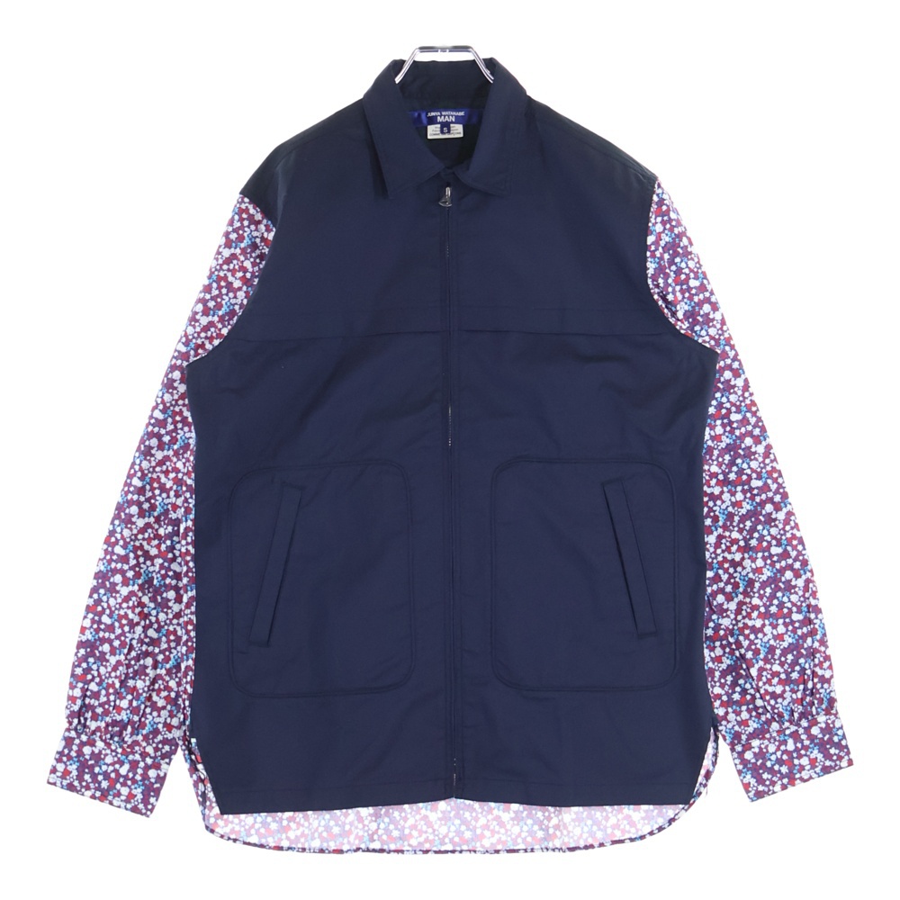 24AW AD2024 フローラル ジップアップジャケット スウィングトップ ネイビー WN-B004 Bランク