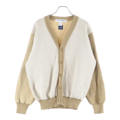 21SS ×LOCHAVEN OF SCOTLAND ロックエーベン オブ スコットランド アクリル ニットカーディガン ブラウン/ベージュ FG-N009 Bランク