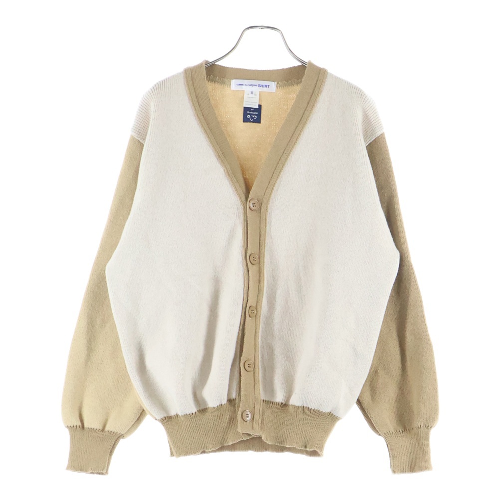 21SS ×LOCHAVEN OF SCOTLAND ロックエーベン オブ スコットランド アクリル ニットカーディガン ブラウン/ベージュ FG-N009 Bランク