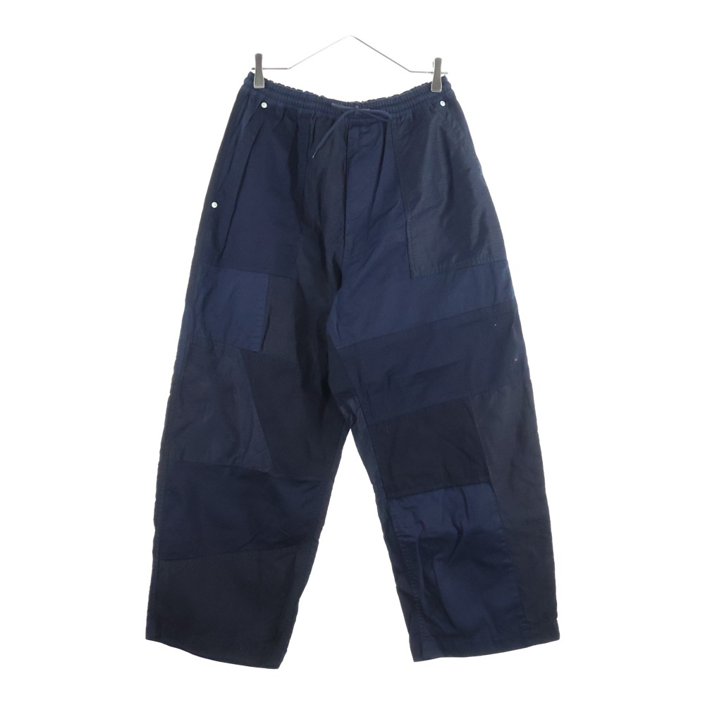 コムデギャルソンオム 24SS AD2023 ネイビー リネン混 ドッキング加工
