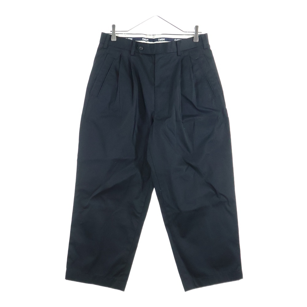 22AW AD2022 2タック コットンスラックスパンツ ブラック HJ-P012 Bランク
