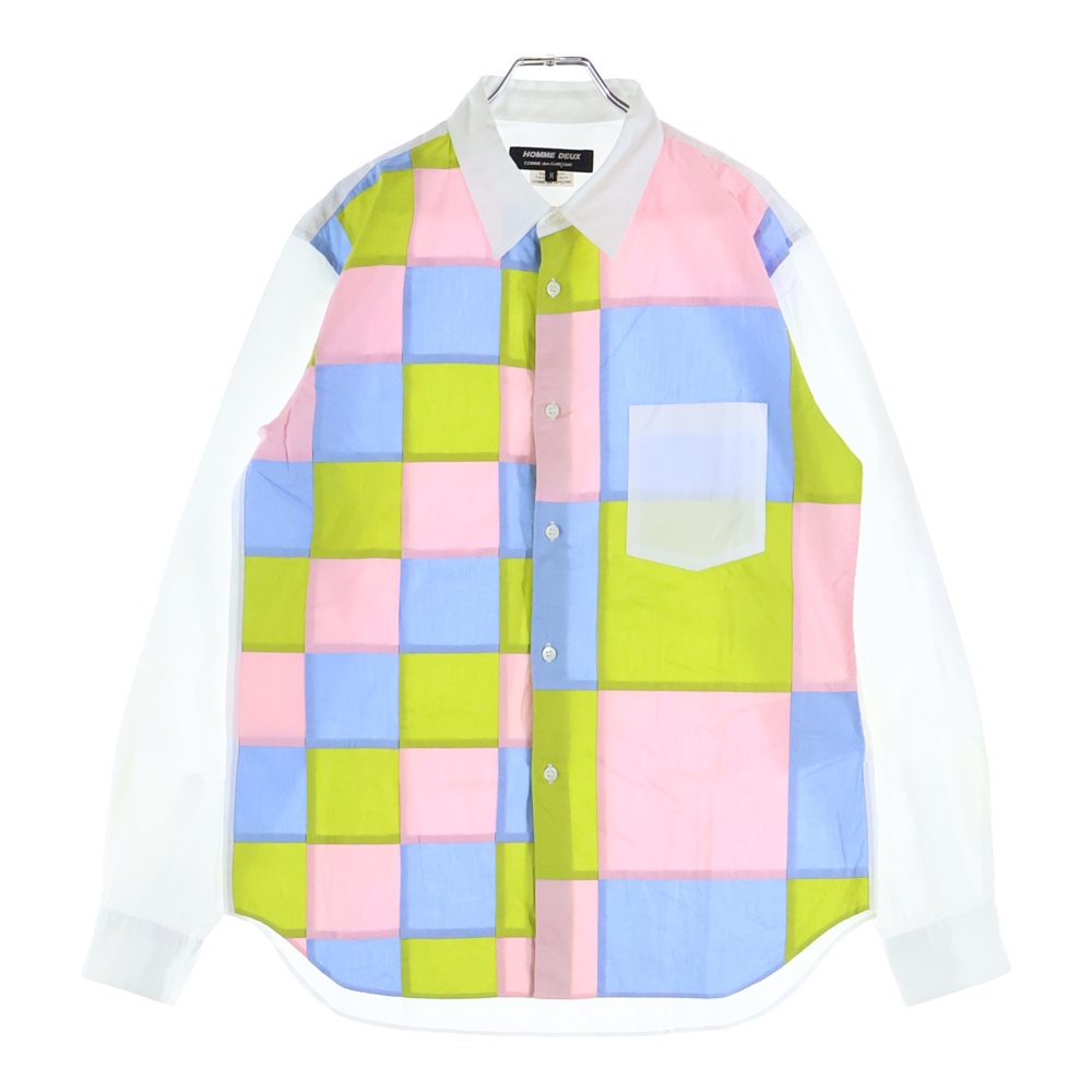 コムデギャルソンオム 94SS AD1993 田中オム ドット総柄 長袖シャツ