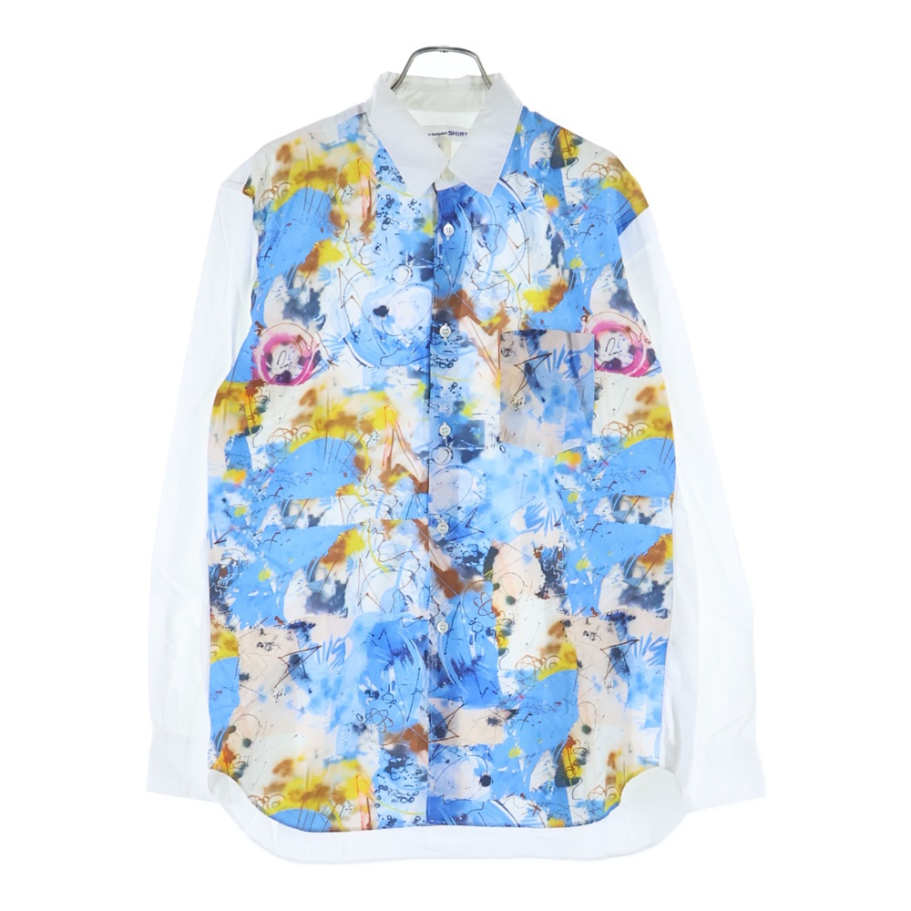 コムデギャルソンオム 94SS AD1993 田中オム ドット総柄 長袖シャツ