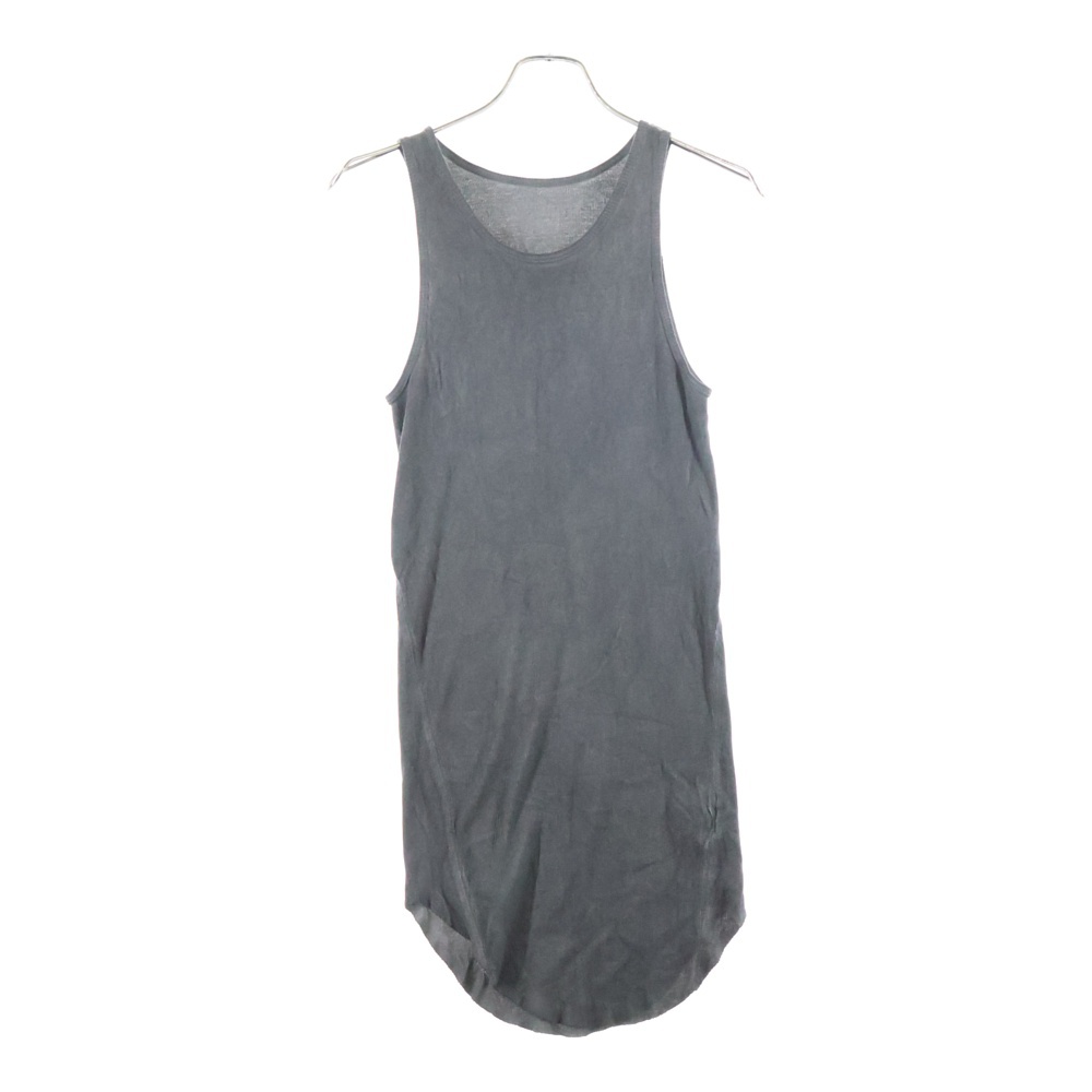 COLD DYED COTTON RAYON RIB TANKTOP コールドダイ コットンレーヨン リブタンクトップ ノースリーブカットソー チャコール ST101-0922S Aランク