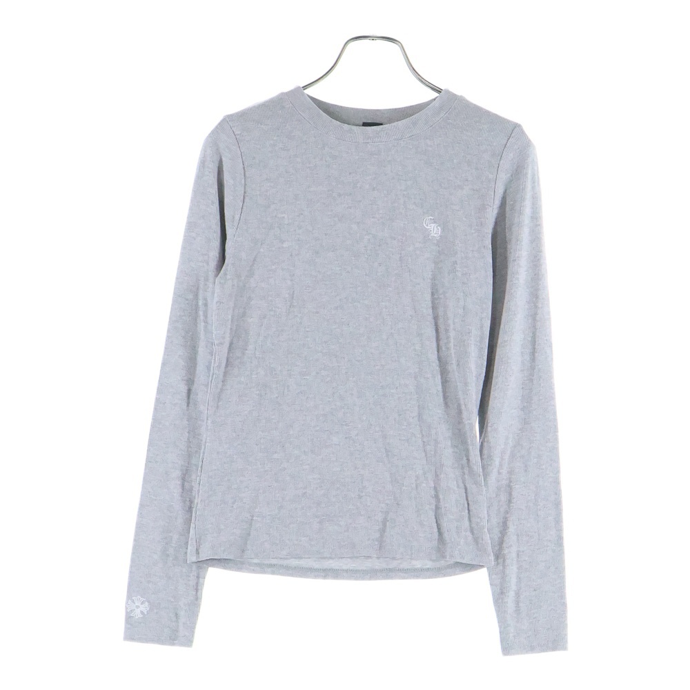 Y NOT CH Embroidery Thermal Long Sleeve Tee CHロゴエンブロイダリー ロングスリーブ サーマルカットソー 長袖Tシャツ グレー Aランク