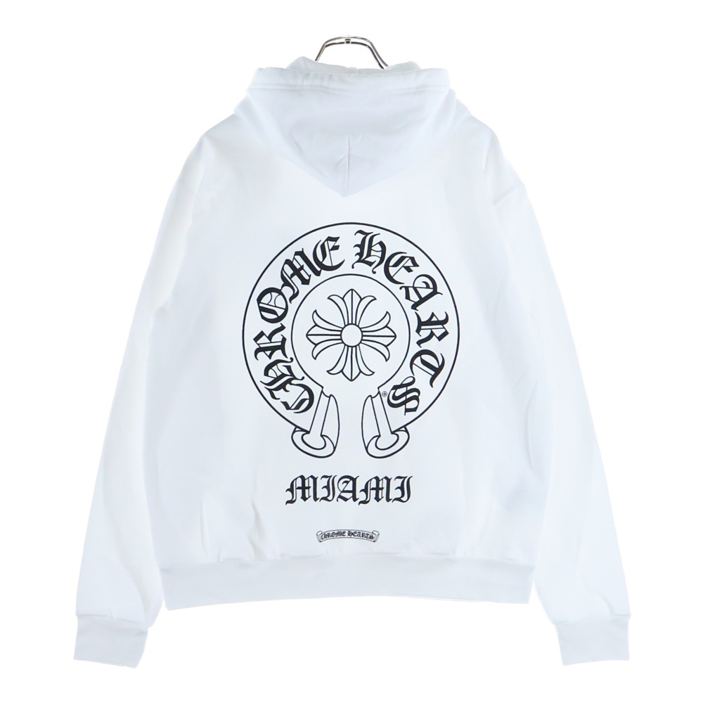 MIAMI Limited Horseshoe Pullover Hoodie マイアミ限定 ホースシュープリント フーデッドプルオーバーパーカー ホワイト Aランク