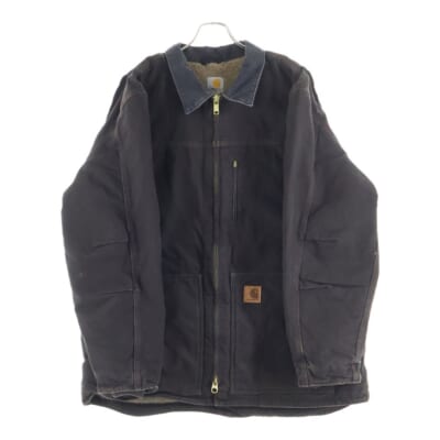 ダック地 ボア裏地 シェルパライン リッジコート ブラウン Bランク