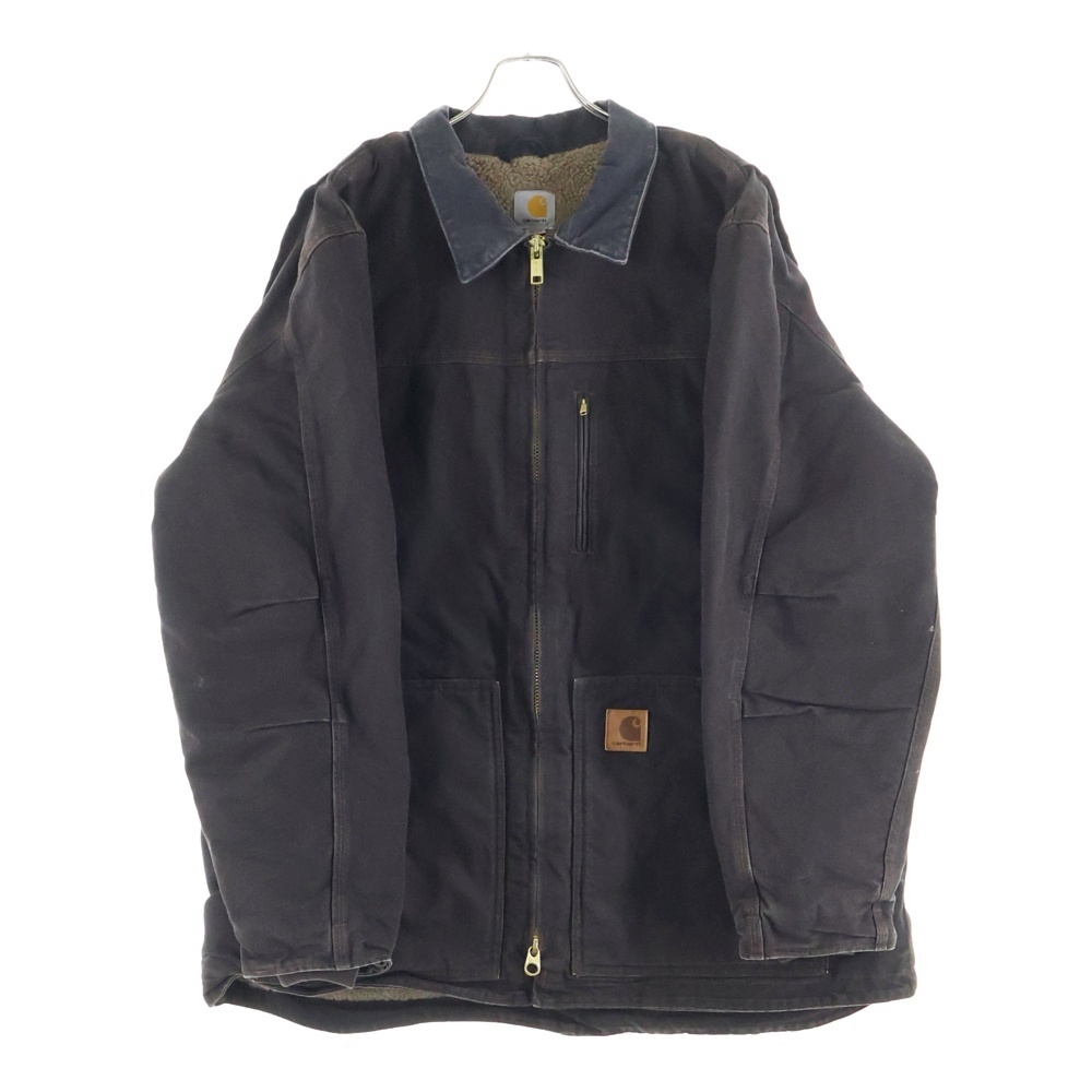 ダック地 ボア裏地 シェルパライン リッジコート ブラウン Bランク