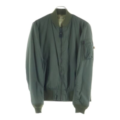 ×LIMONTA MA-1 リモンタ ナイロンボンバージャケット カーキ Bランク