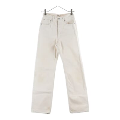 20SS HARD TWIST DENIM ハード ツイスト ジップアップ デニムパンツ ホワイト A20SP05DM Bランク