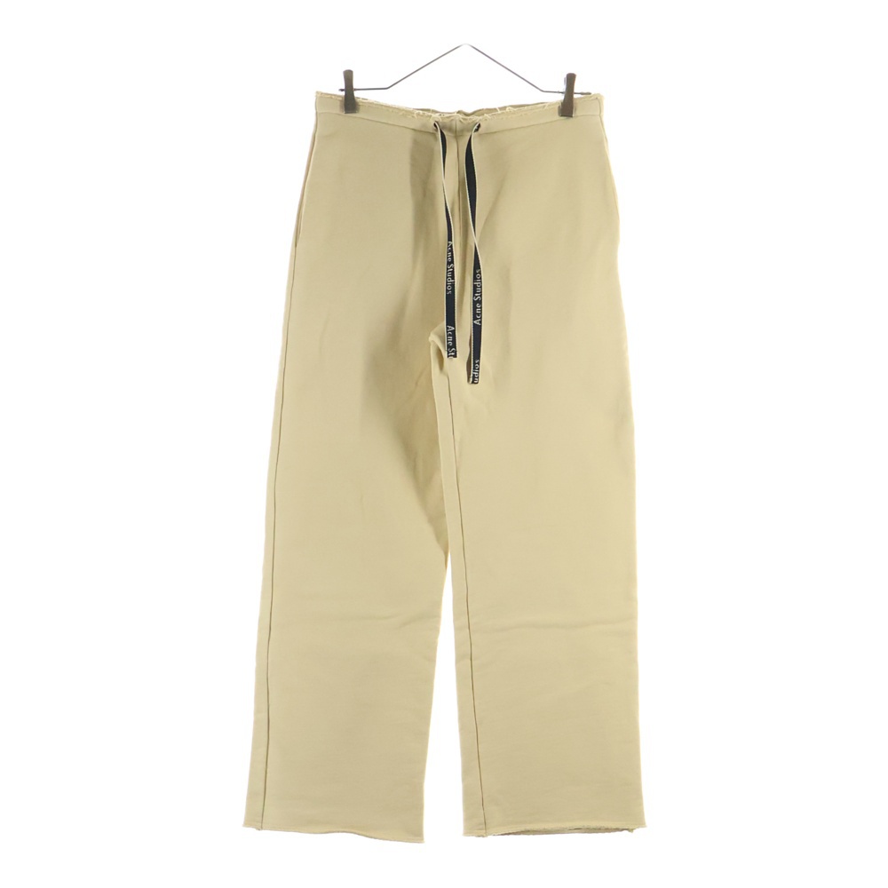 FADED BLACK FLEECE TROUSERS フェイディッド ドローストリング ロゴデザイン フリースパンツ イエロー FN-WN-TROU000169 Bランク