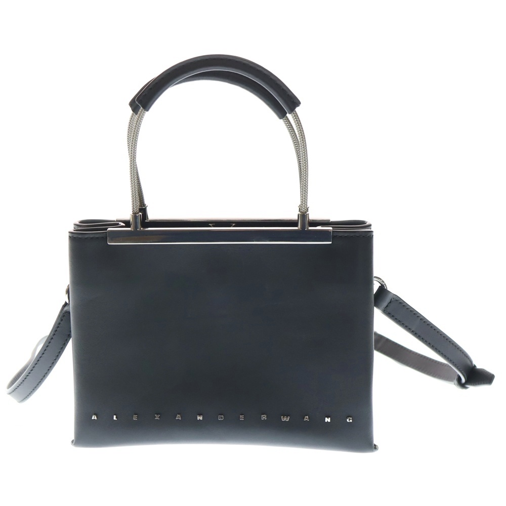 DIME SMALL SATCHEL ダイム スモール サッチェル 2WAY レザーハンドバック ショルダーバッグ ブラック Bランク