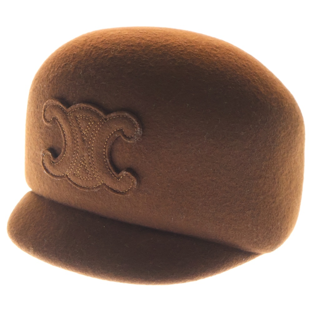 トリオンフロゴ ウールキャスケット ブラウン 2AU3M588Z 38NO Bランク