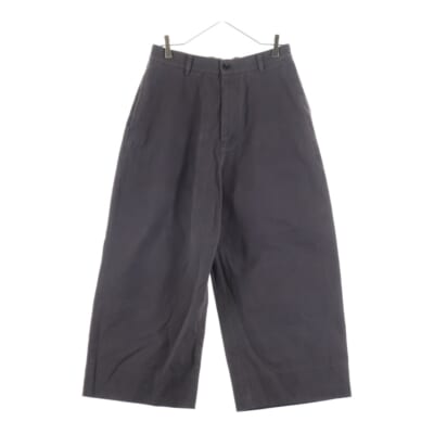 TWILL TROUSERS ツイル トラウザーズ ワイドパンツ グレー FN-MN-TROU001008 Bランク