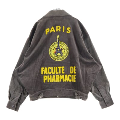 24AW CORDUROY FARMERS JACKET ファーマーズ エンブロイダリーデザイン ジップアップ コーデュロイジャケット ブラウン 24AW29BL200 Bランク