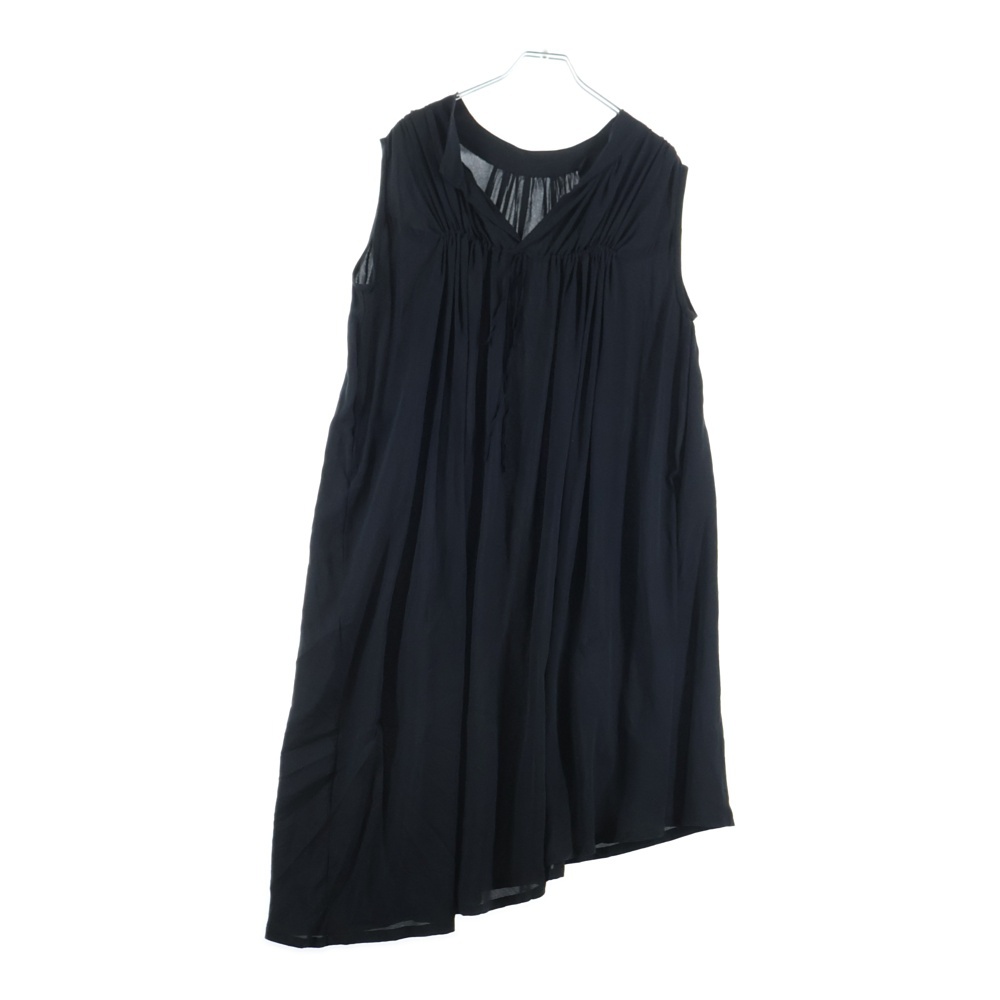 襟付き ノースリーブワンピース レディース ブラック 352-21-53025 Aランク