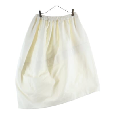 23SS AD2022 フラワー デザイン アシンメトリー ロング スカート レディース ホワイト GK-S003 Aランク