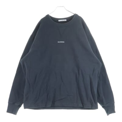 フロントロゴ刺繍 前V クルーネックスウェットトレーナー グリーン FN-MN-SWEA000172 Bランク