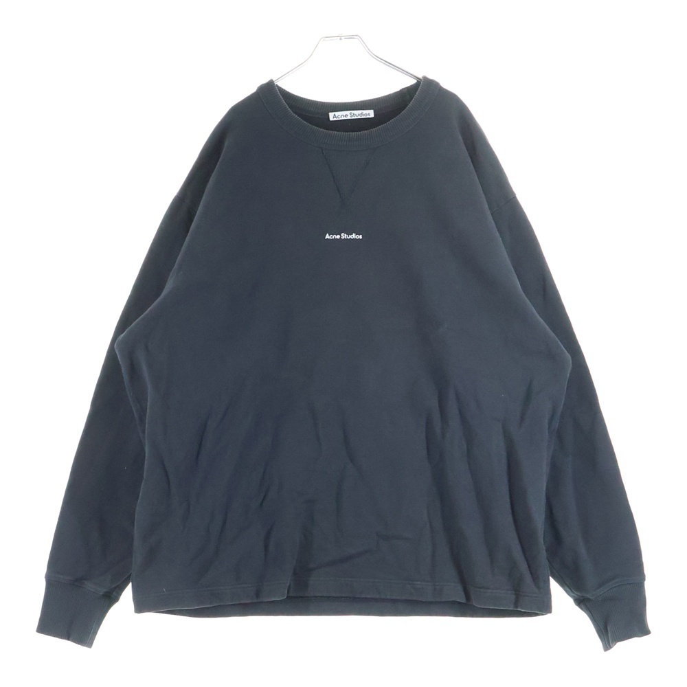 フロントロゴ刺繍 前V クルーネックスウェットトレーナー グリーン FN-MN-SWEA000172 Bランク