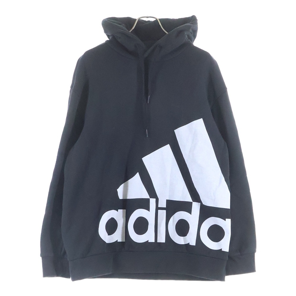 ロゴプリント プルオーバースウェットパーカー フーディー ブラック JP4625 Bランク