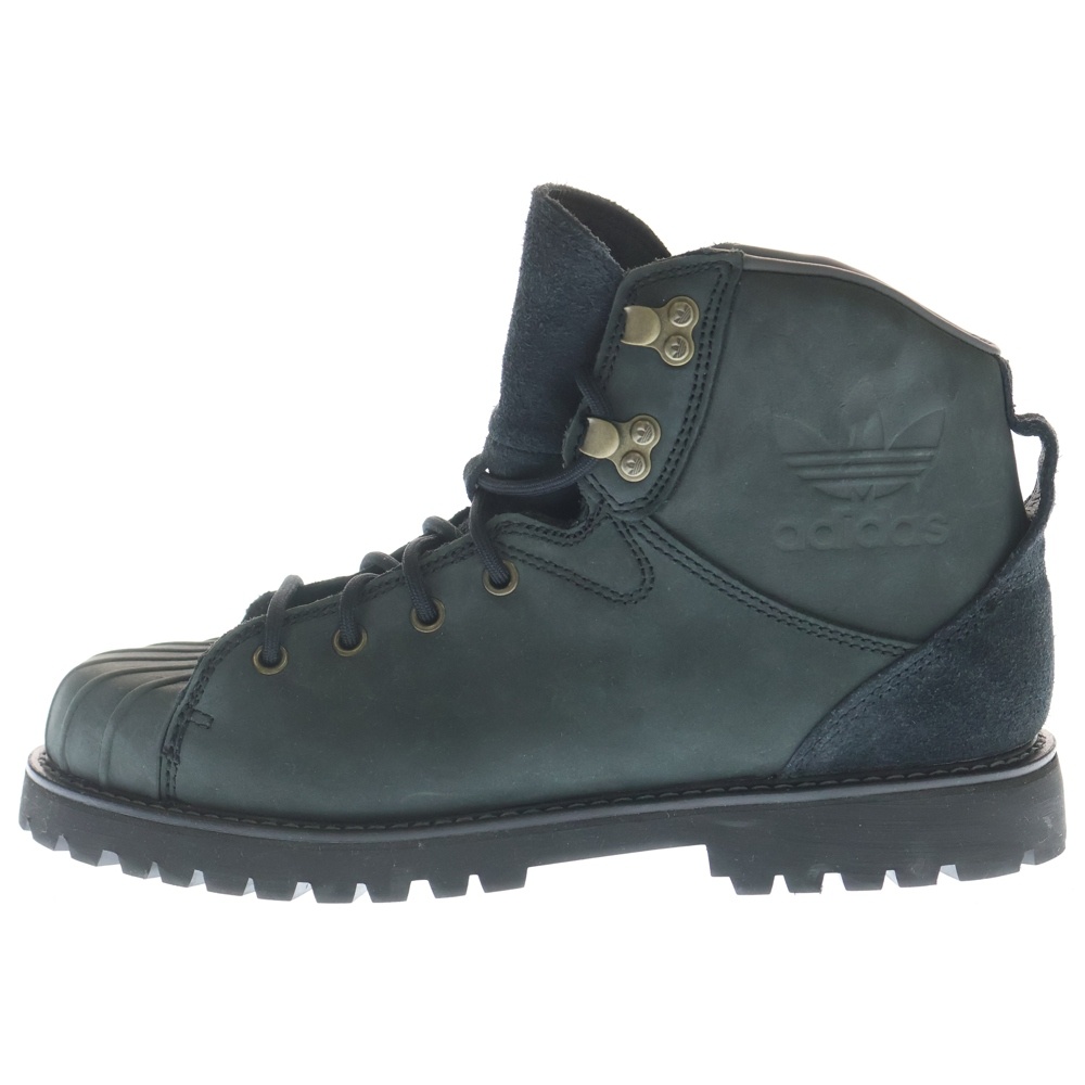 SUPERSTAR BOOT CBLACK ヌバック スーパースターブーツ ブラック US8.5/26.5cm JQ3172 Bランク