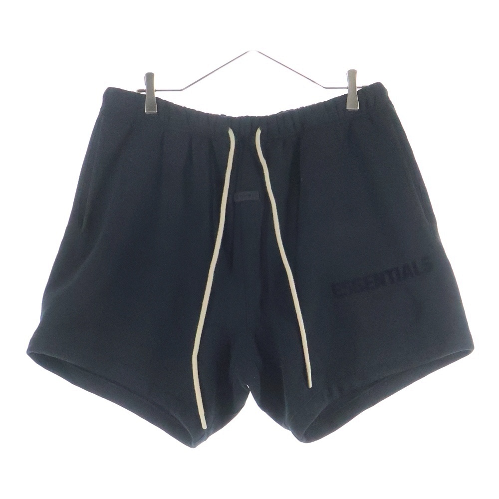 フロントロゴ スウェットハーフパンツ ショーツ ブラック Bランク