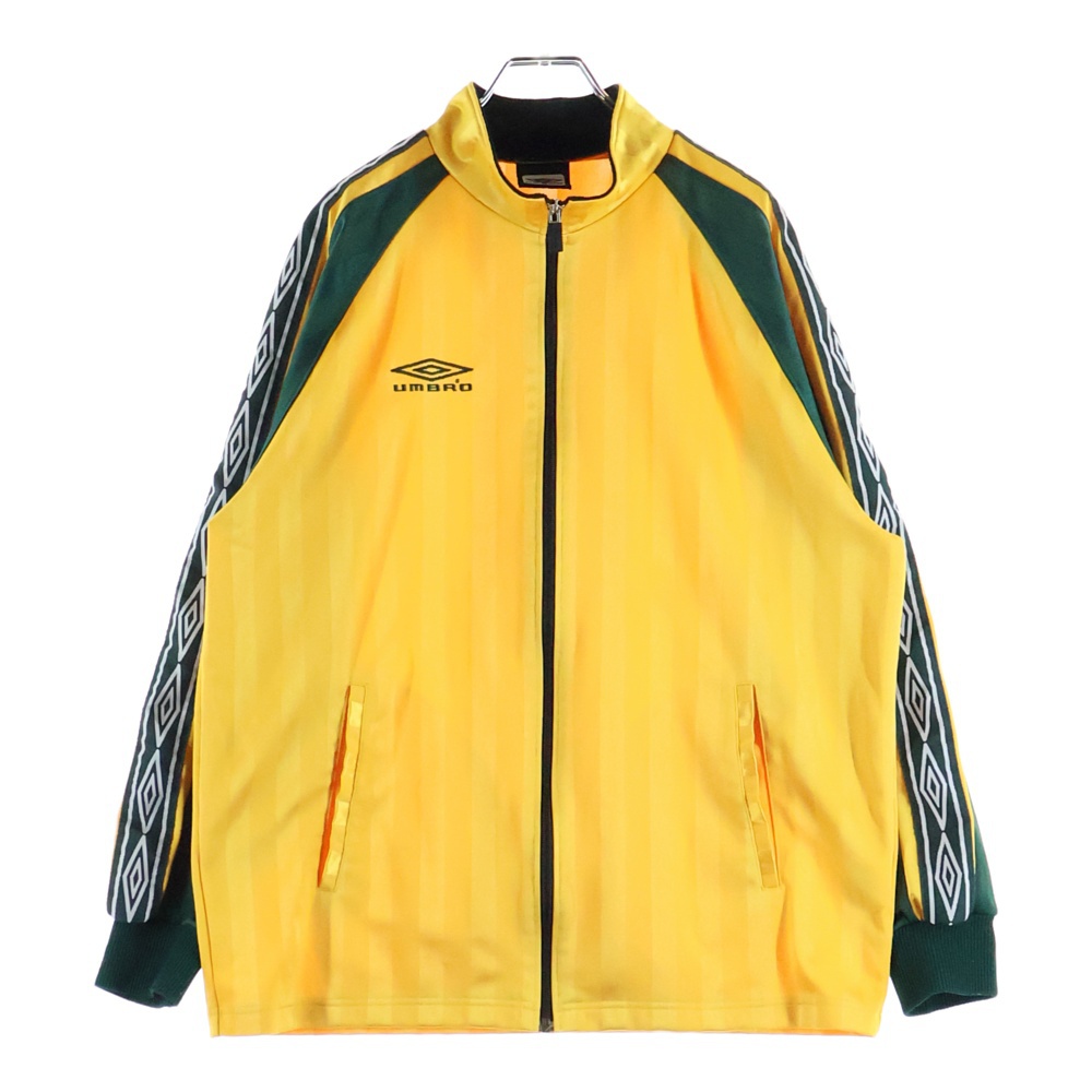 ウォームアップ ジップアップトラックジャケット イエロー/グリーン USA2600 Bランク