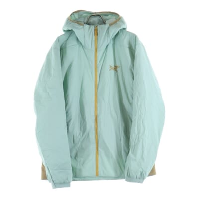 ATOM HOODIE M アトムフーディ フロントロゴ ジップアップ 中綿ライトジャケット ライトブルー X000009556 Sランク