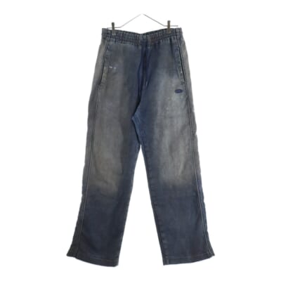 D-MARTIANS TRACK ストレートレッグ ウォッシュド加工 トラックデニムパンツ インディゴ A11941 Bランク
