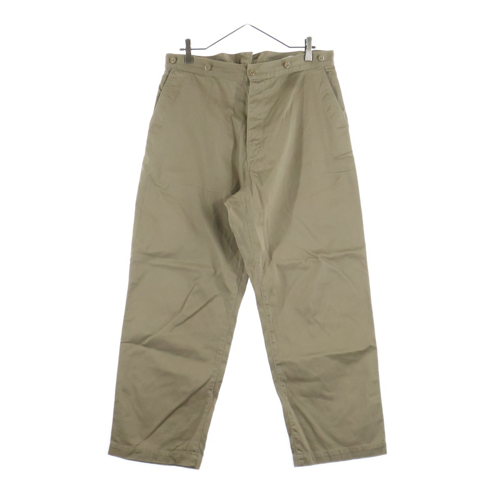 22SS コットン シンチバック チノオーバーパンツ ワークパンツ ベージュ V01-03006 Bランク