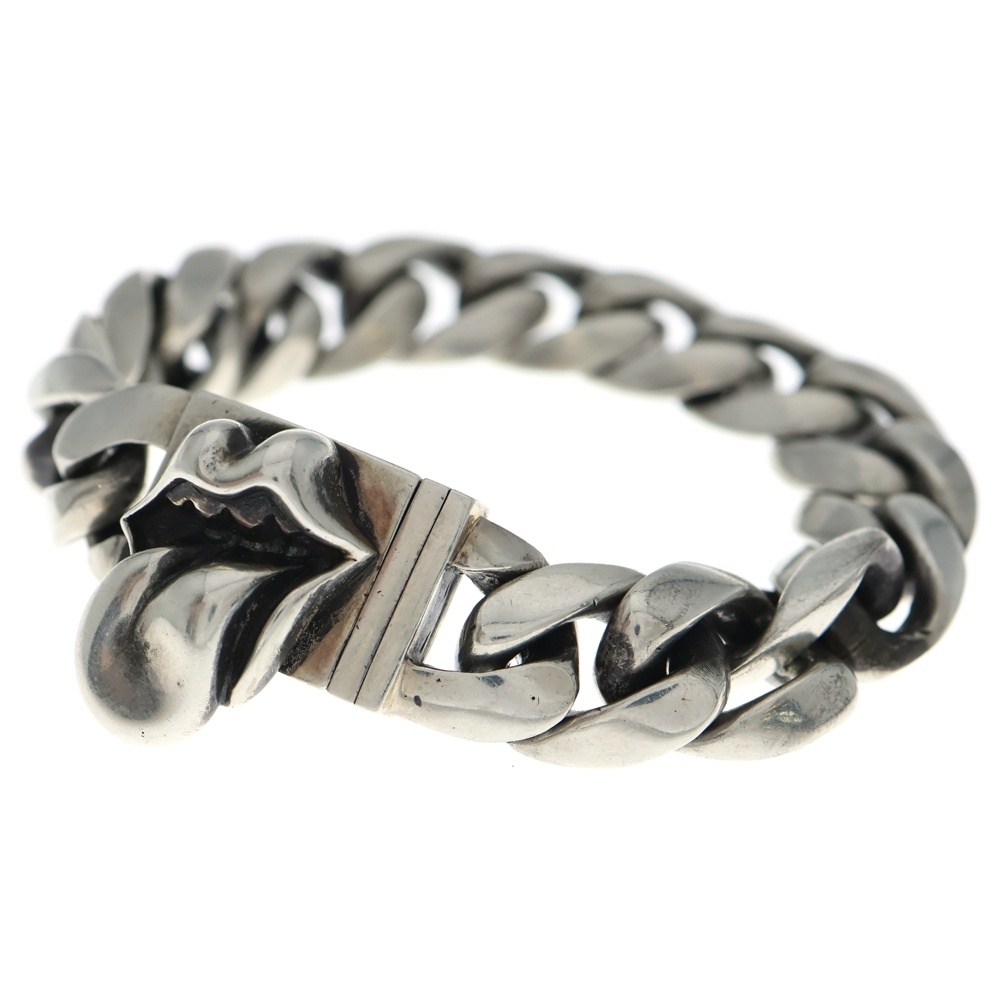 ID BOX LIPSTONGUE リップアンドタン ボックスID ブレスレット シルバー 15LINK Bランク