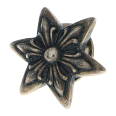 6POINT STAR バッジ スティック ピンズ ブローチ シルバー Bランク