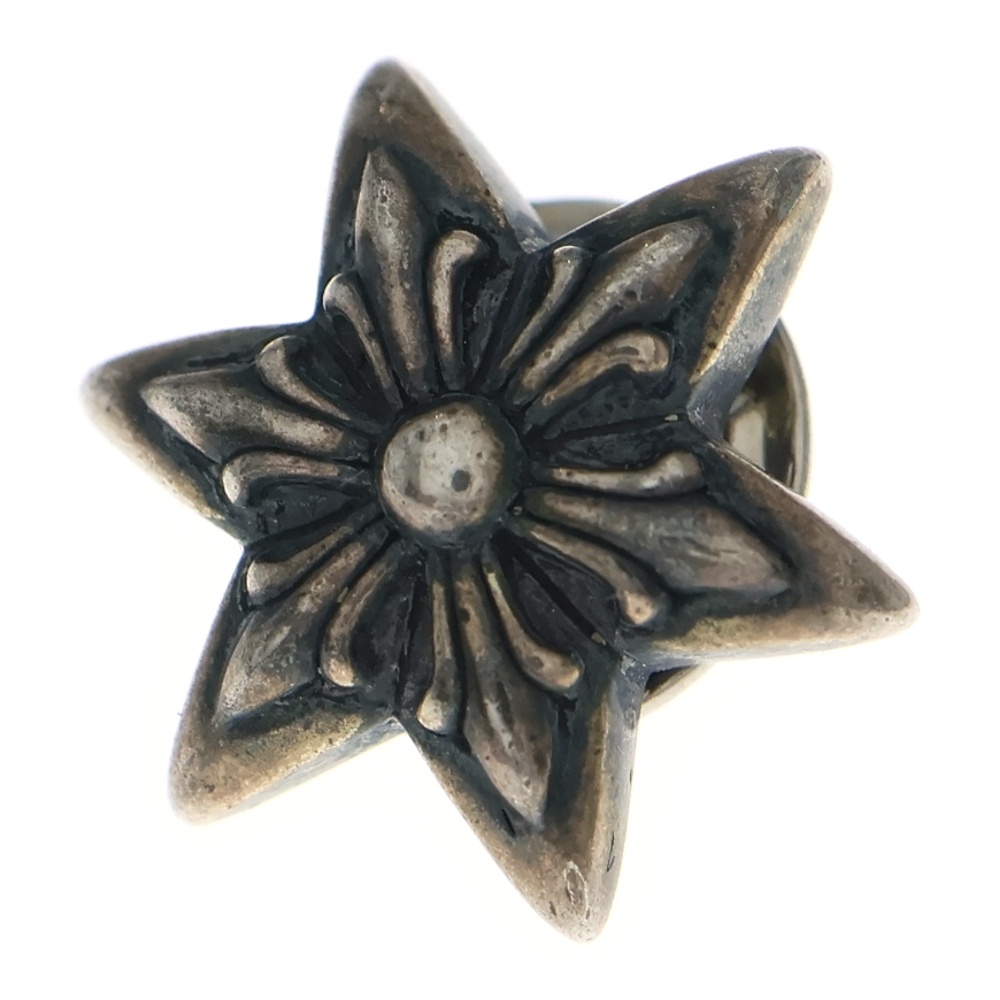 6POINT STAR バッジ スティック ピンズ ブローチ シルバー Bランク
