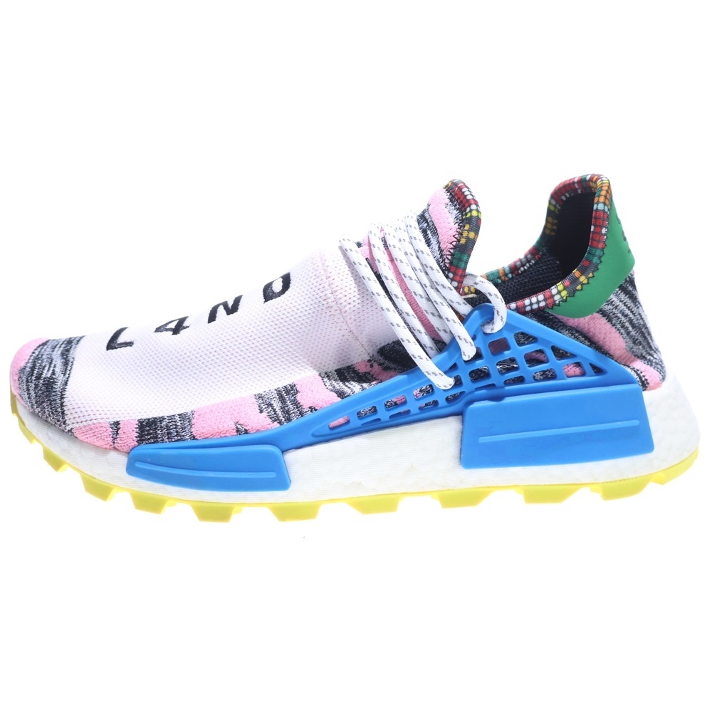×Pharrell Williams NMD Hu SOLAR PACK ファレルウィリアムズ ソーラーパック ローカットスニーカー マルチ US9/27cm BB9531 Bランク