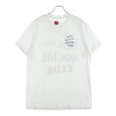 ロゴプリント コットン クルーネック 半袖Tシャツ カットソー ホワイト Aランク