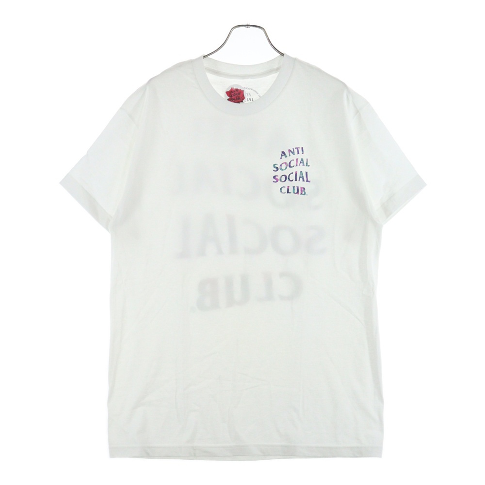 ロゴプリント コットン クルーネック 半袖Tシャツ カットソー ホワイト Aランク