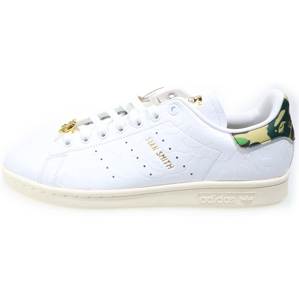 ×A BATHING APE STAN SMITH 30TH ANNIVERSARY WHITE アベイシングエイプ 30周年 スタンスミス ローカットスニーカー ホワイト US9/27cm IG1115 Sランク