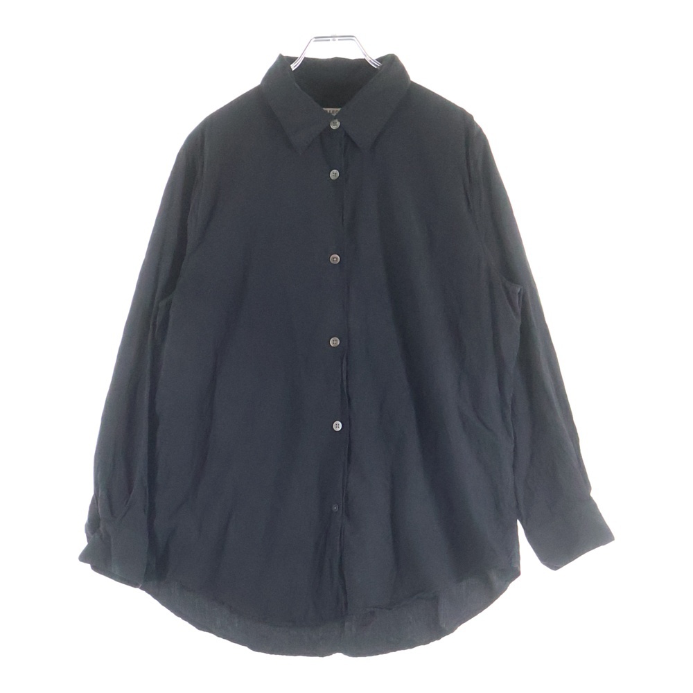 シルク 長袖シャツ ブラック W21932LBS Bランク